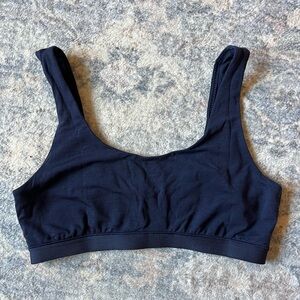 Allbirds Trino Light Support Wool-Blend Navy Bralette